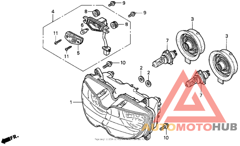 Headlight 95-97