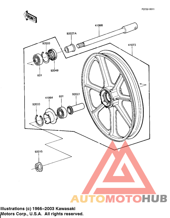 Front wheel/hub