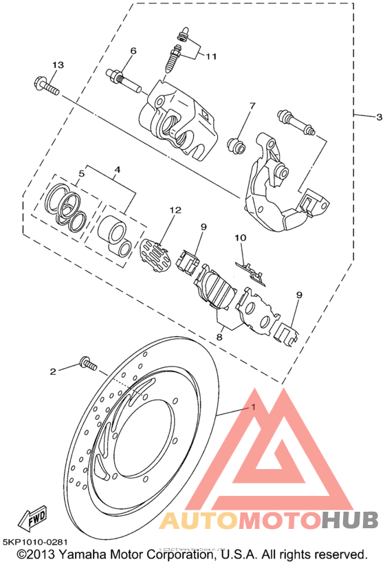 Передний суппорт