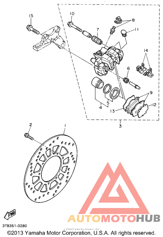 Задний суппорт