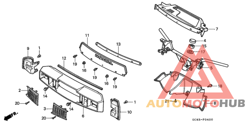 Steering handle/ handle cover/wind screen