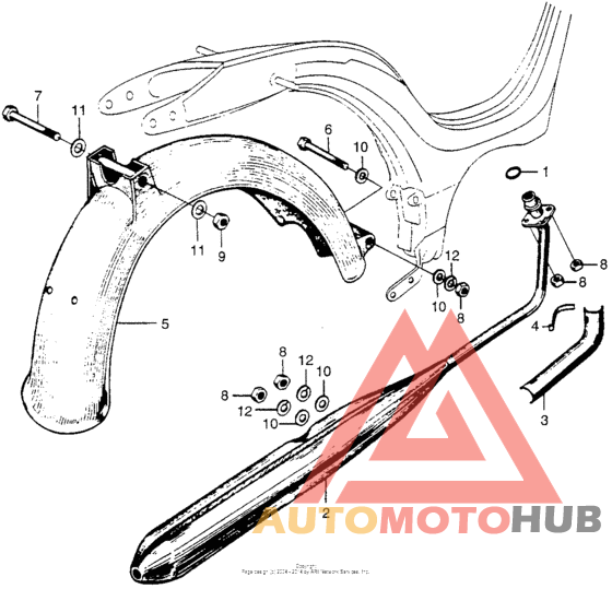 Rear fender + muffler