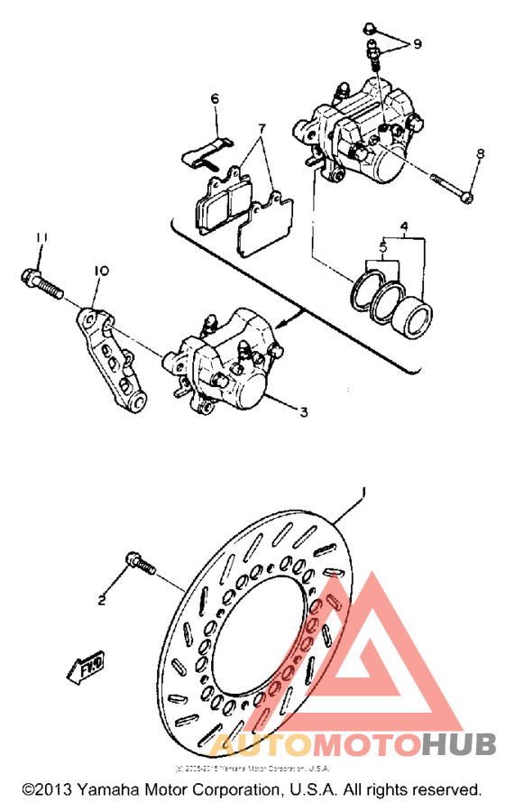 Задний суппорт