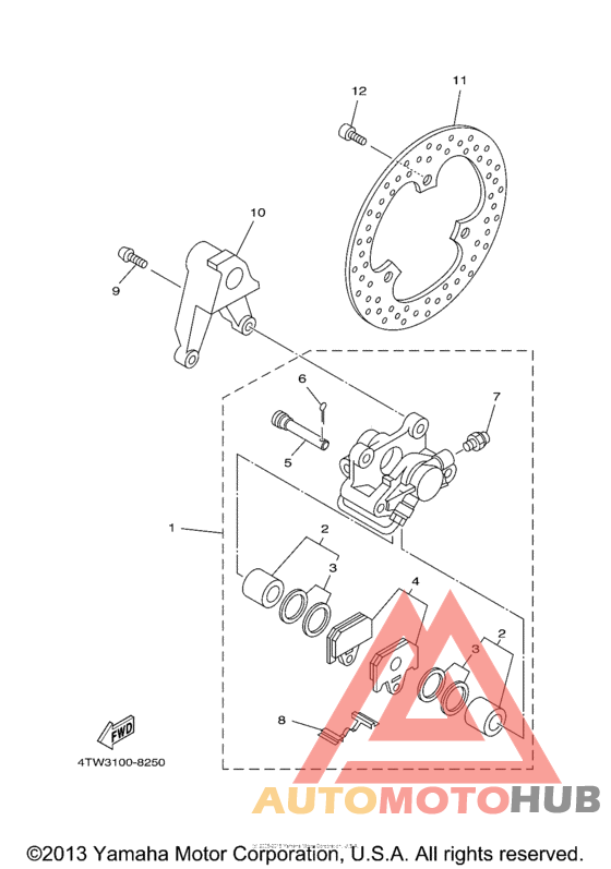 Задний суппорт
