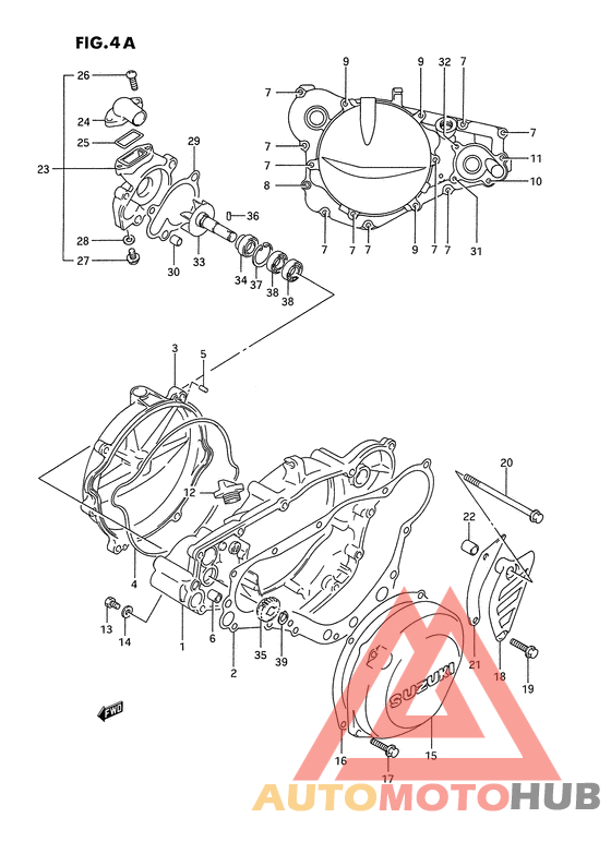 Crankcase cover ass`y  (v