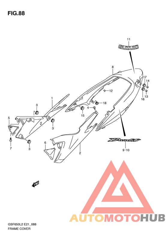 Обтекатель задний