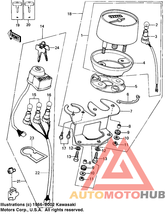 Meters/ignition switch
