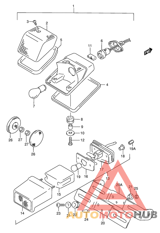 Задний фонарь