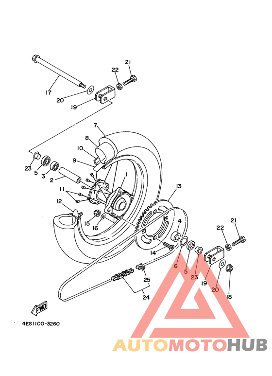Переднее колесо