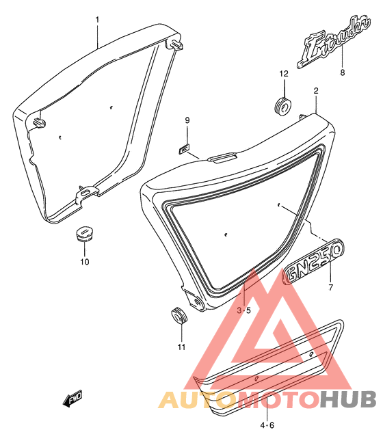 Обтекатель задний