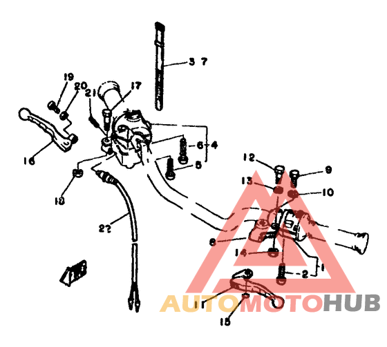 Handle switch. lever
