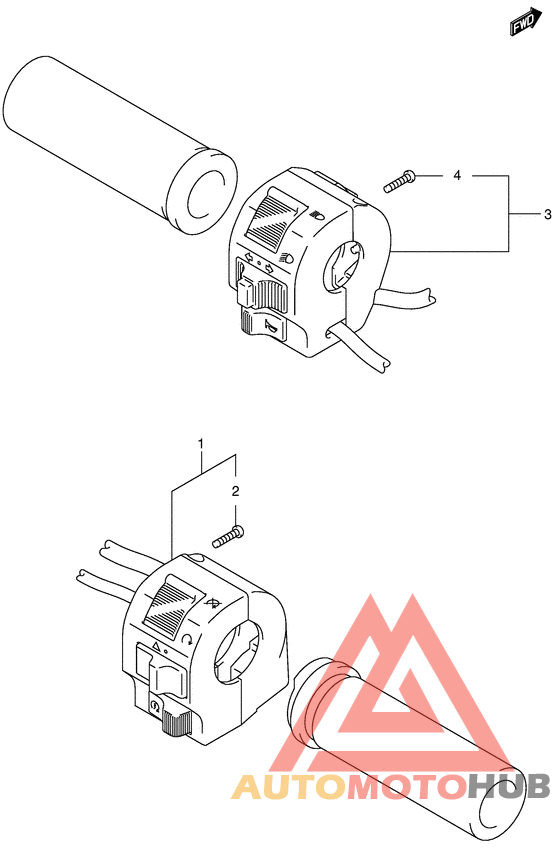 Рулевой переключатель