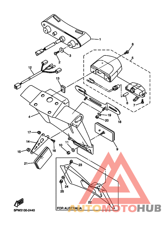 Taillight unit ass`y