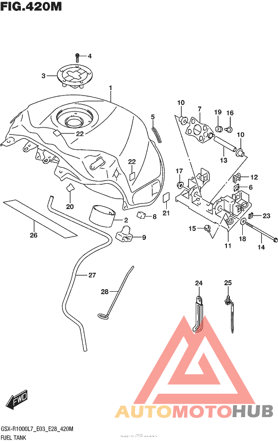 Fuel Tank (Gsx-R1000Al7 E33) (Ykv,yvz)