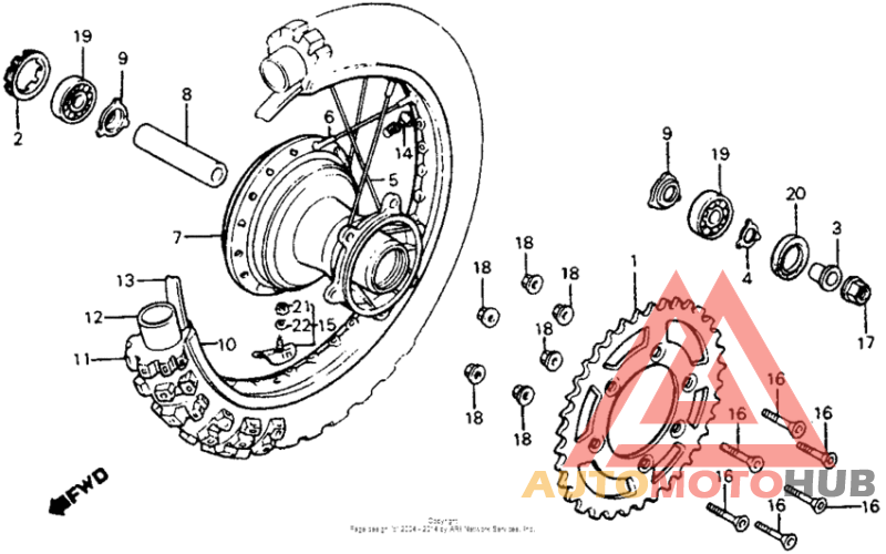 Rear wheel 83