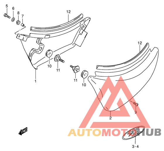 Обтекатель задний