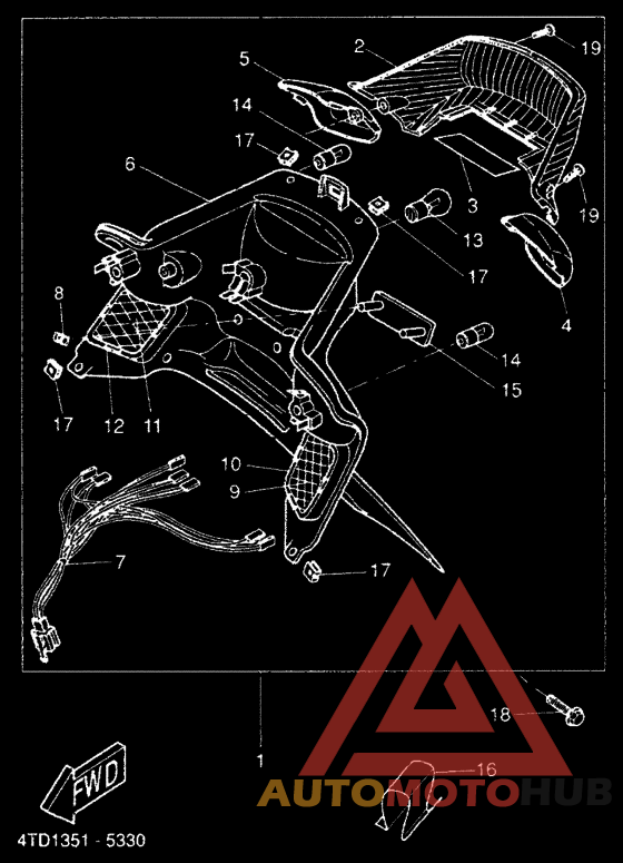 Taillight unit ass`y