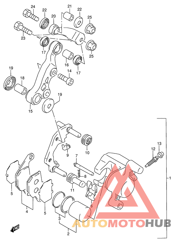 Передний суппорт