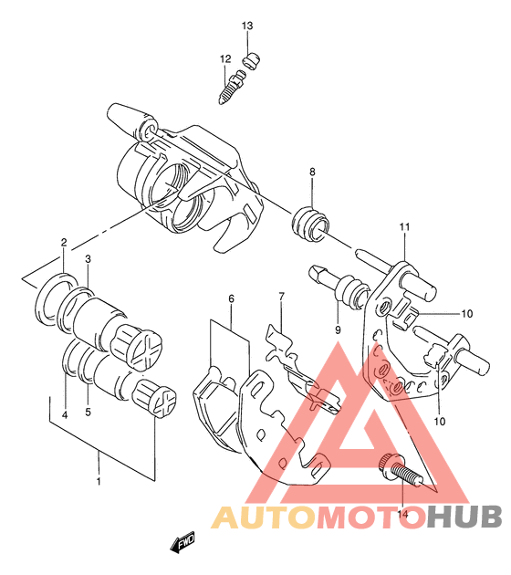 Передний суппорт