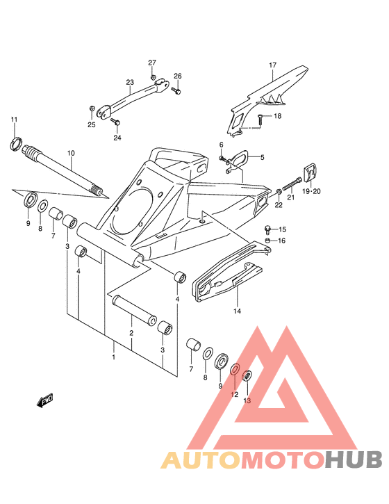 Rear swingingarm