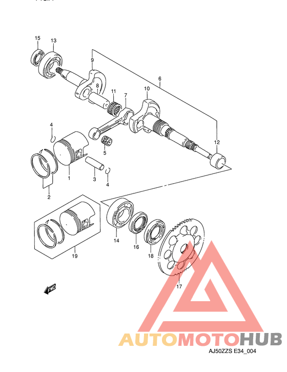 Вал коленчатый