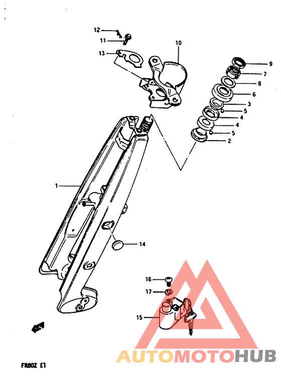 Вилка передней оси