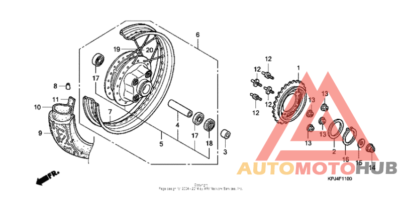 Переднее колесо