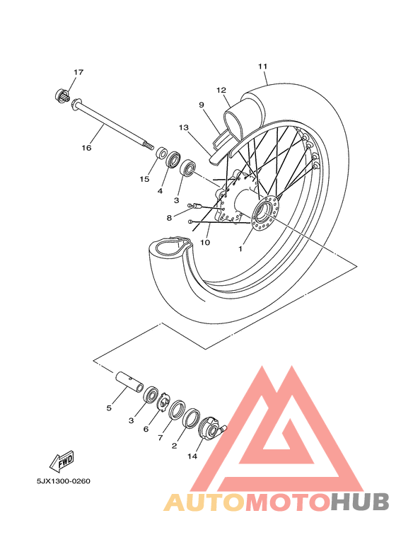 Переднее колесо
