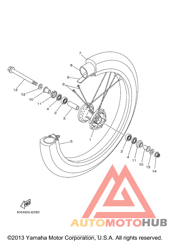 Переднее колесо