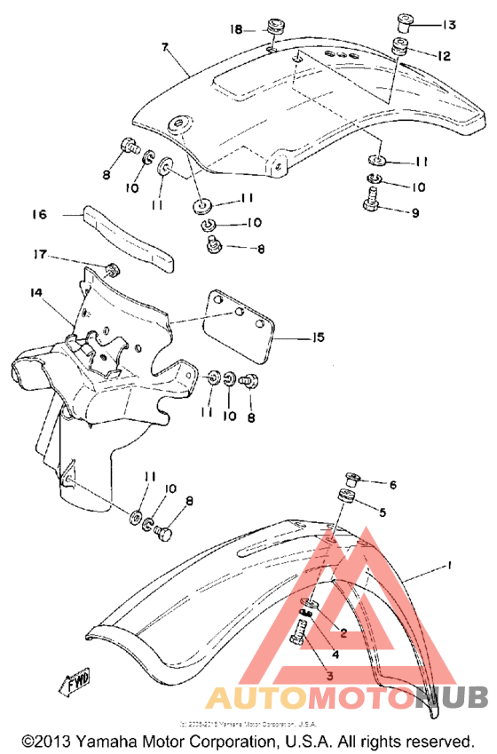 Front fender - rear fender