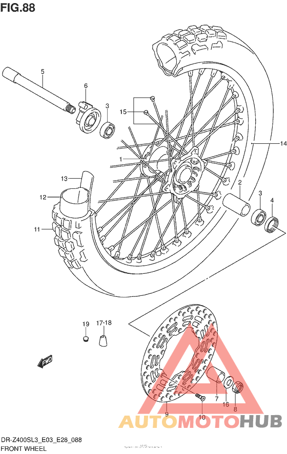 Front Wheel (Dr-Z400Sl3 E28)