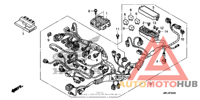 Wire harness (cbr1000rr)