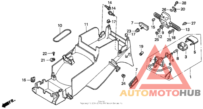 Задний бампер