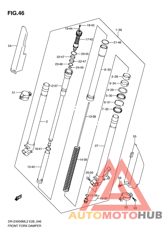 Демпфер передней вилки