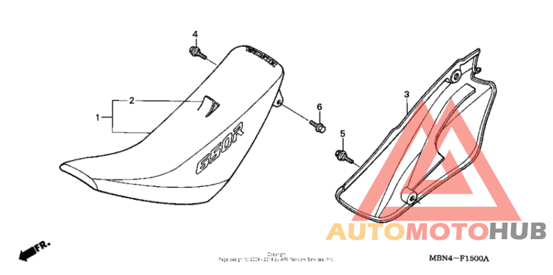 Seat + side cover