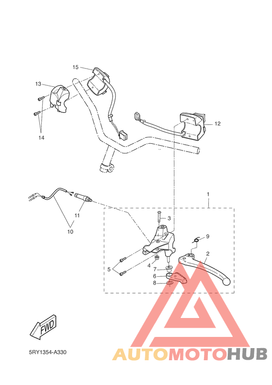Handle switch. lever