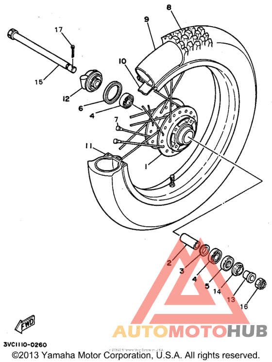 Переднее колесо