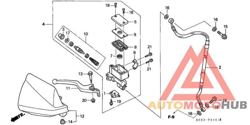 Fr. brake master cylinder
