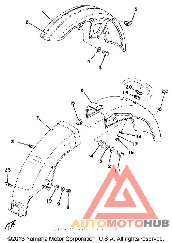 Front fender - rear fender