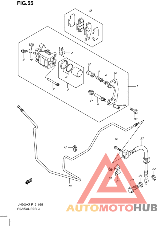 Задний суппорт