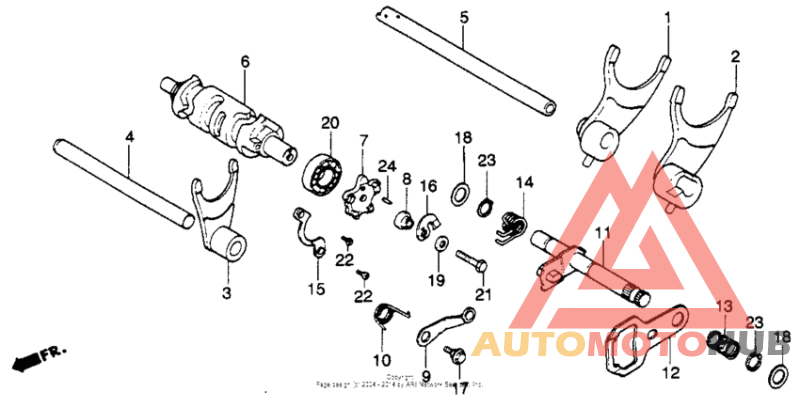 Gearshift drum 78-81