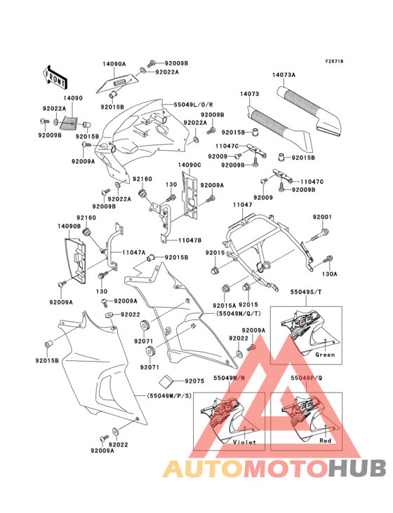 Cowling(1/2)(kle500-a3)