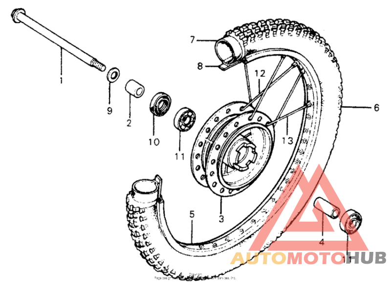 Переднее колесо