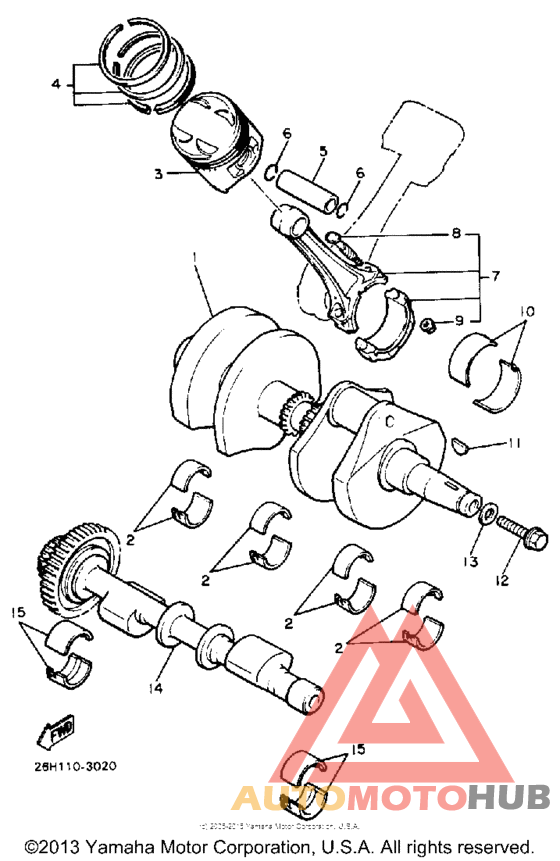 Crankshaft-piston