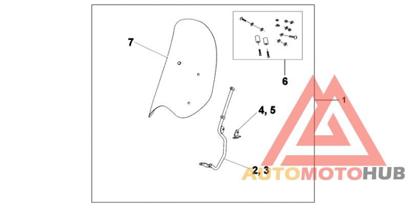 Windshield without knuckle visor