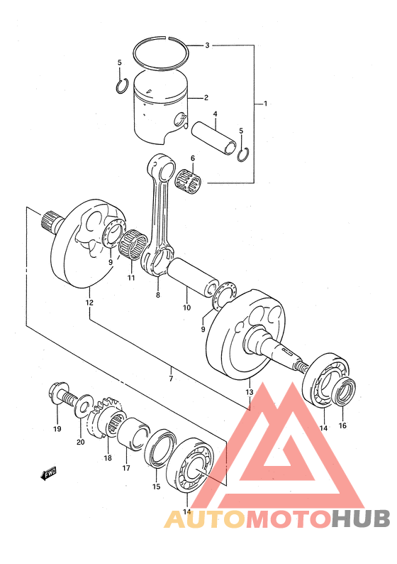 Вал коленчатый