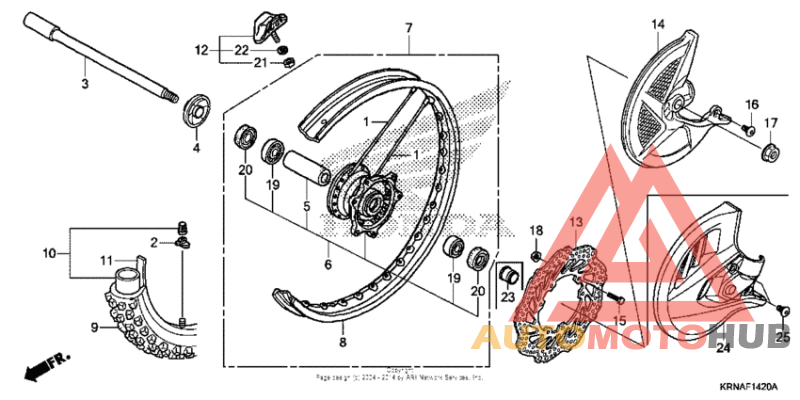 Переднее колесо