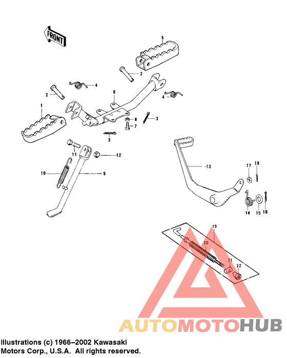 Footrests/stand/brake pedal