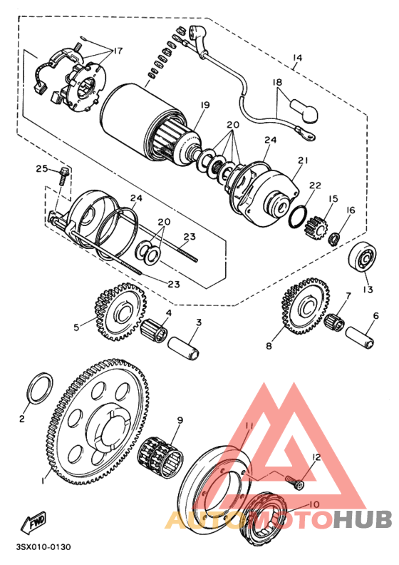 Starter clutch outer assy