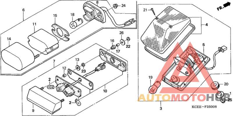 Taillight unit ass`y